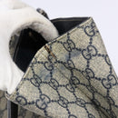 GUCCI GG Supreme Tote Bag PVC Navy Silver 131220 Auth am8978-14