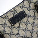 GUCCI GG Supreme Tote Bag PVC Navy Silver 131220 Auth am8978-15