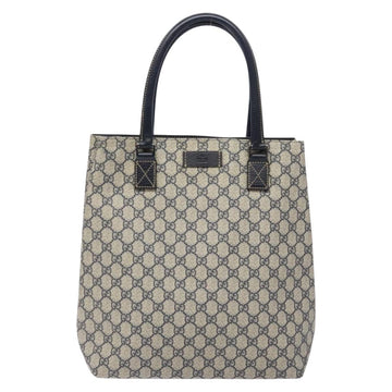 GUCCI GG Supreme Tote Bag PVC Navy Silver 131220 Auth am8978 - 0