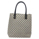 GUCCI GG Supreme Tote Bag PVC Navy Silver 131220 Auth am8978-3