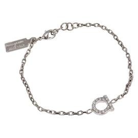 Salvatore Ferragamo Gancini Bracelet metal Silver Auth am8980