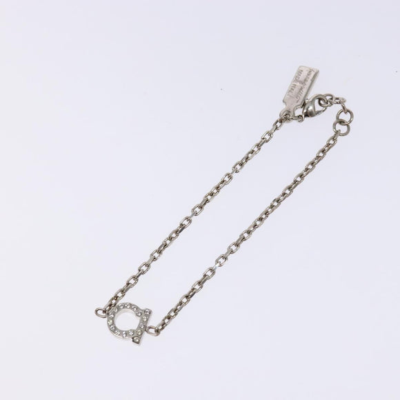 Salvatore Ferragamo Gancini Bracelet metal Silver Auth am8980