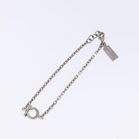 Salvatore Ferragamo Gancini Bracelet metal Silver Auth am8980