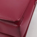 Salvatore Ferragamo Vala Hand Bag Leather 2way Purple Gold Auth am8981V-9