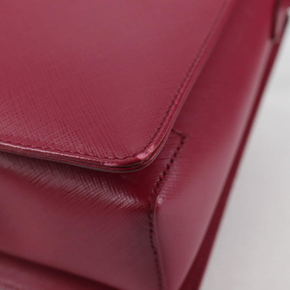 Salvatore Ferragamo Vala Hand Bag Leather 2way Purple Gold Auth am8981V