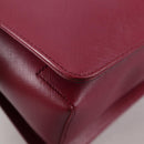 Salvatore Ferragamo Vala Hand Bag Leather 2way Purple Gold Auth am8981V-17