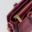 Salvatore Ferragamo Vala Hand Bag Leather 2way Purple Gold Auth am8981V-10