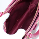 Salvatore Ferragamo Vala Hand Bag Leather 2way Purple Gold Auth am8981V-11