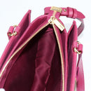 Salvatore Ferragamo Vala Hand Bag Leather 2way Purple Gold Auth am8981V-21