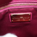 Salvatore Ferragamo Vala Hand Bag Leather 2way Purple Gold Auth am8981V-23