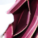 Salvatore Ferragamo Vala Hand Bag Leather 2way Purple Gold Auth am8981V-25