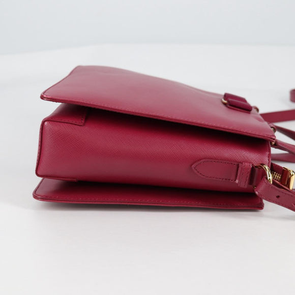 Salvatore Ferragamo Vala Hand Bag Leather 2way Purple Gold Auth am8981V