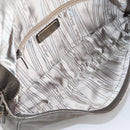 Salvatore Ferragamo Vala Shoulder Bag Leather Silver Auth am8982V-11