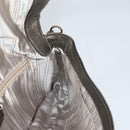 Salvatore Ferragamo Vala Shoulder Bag Leather Silver Auth am8982V-20