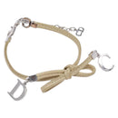 Christian Dior Bracelet Leather Beige Auth am8986-1