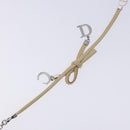 Christian Dior Bracelet Leather Beige Auth am8986-8