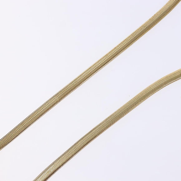 GIVENCHY Necklace Metal Gold Auth am8989