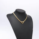 GIVENCHY Necklace Metal Gold Auth am8989-13