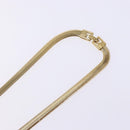 GIVENCHY Necklace Metal Gold Auth am8989-6