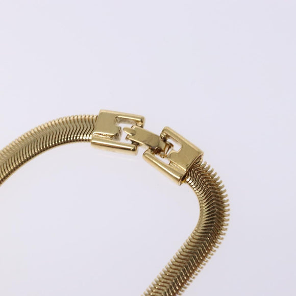 GIVENCHY Necklace Metal Gold Auth am8989