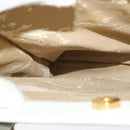 GUCCI Bamboo Hand Bag Leather White Gold 002 2865 0260 Auth am8992-17