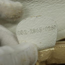 GUCCI Bamboo Hand Bag Leather White Gold 002 2865 0260 Auth am8992-20