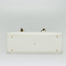 GUCCI Bamboo Hand Bag Leather White Gold 002 2865 0260 Auth am8992-9
