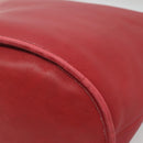 Coach Shoulder Bag Leather Red Gold Auth am8994-12