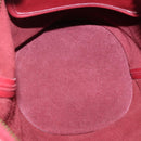 Coach Shoulder Bag Leather Red Gold Auth am8994-16