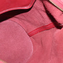 Coach Shoulder Bag Leather Red Gold Auth am8994-17