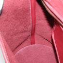 Coach Shoulder Bag Leather Red Gold Auth am8994-18