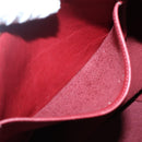 Coach Shoulder Bag Leather Red Gold Auth am8994-19