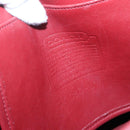 Coach Shoulder Bag Leather Red Gold Auth am8994-20