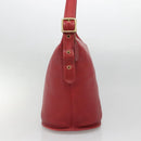 Coach Shoulder Bag Leather Red Gold Auth am8994-4