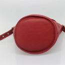 Coach Shoulder Bag Leather Red Gold Auth am8994-9