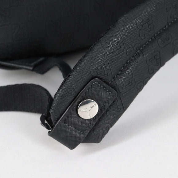 JORDAN Backpack Polyester Black Silver Auth am9000