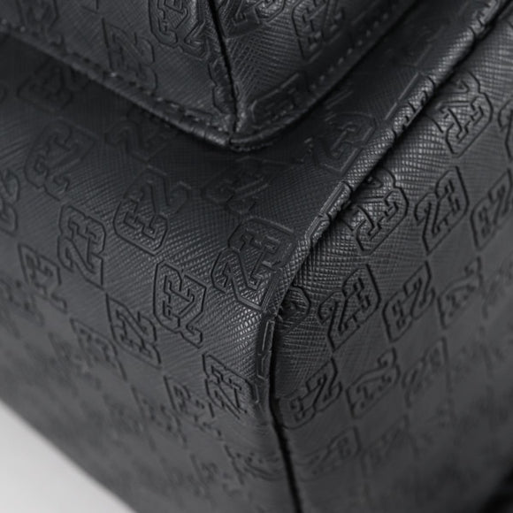 JORDAN Backpack Polyester Black Silver Auth am9000