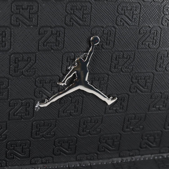 JORDAN Backpack Polyester Black Silver Auth am9000