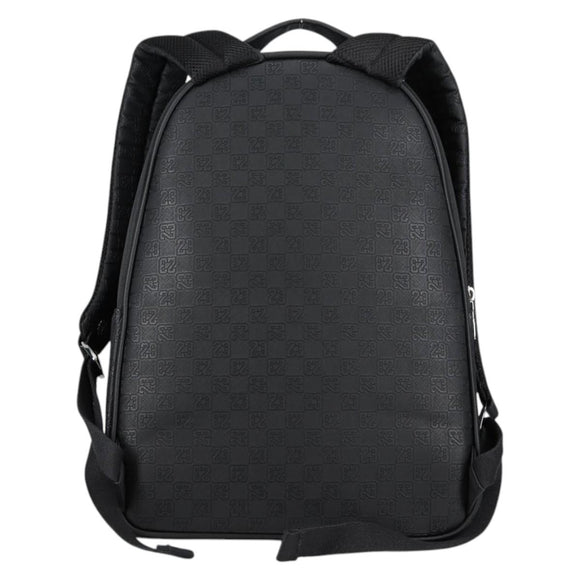 JORDAN Backpack Polyester Black Silver Auth am9000