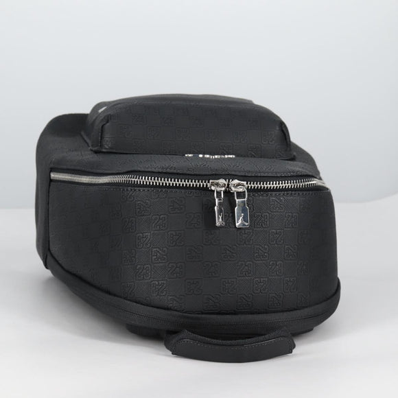 JORDAN Backpack Polyester Black Silver Auth am9000