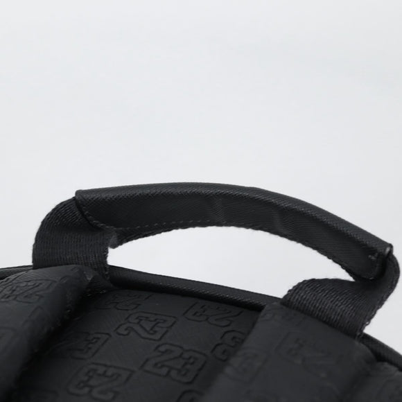 JORDAN Backpack Polyester Black Silver Auth am9000