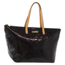 LOUIS VUITTON Monogram Vernis Bellevue GM Tote Bag Amarante M93589 Auth am9002-1
