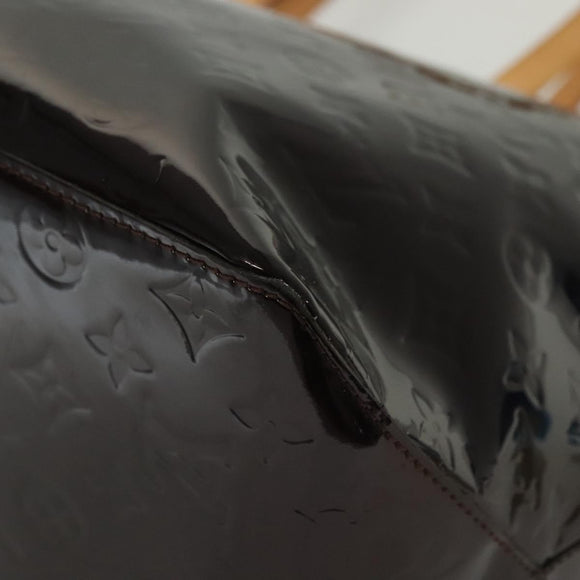 LOUIS VUITTON Monogram Vernis Bellevue GM Tote Bag Amarante M93589 Auth am9002