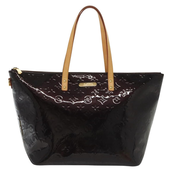 LOUIS VUITTON Monogram Vernis Bellevue GM Tote Bag Amarante M93589 Auth am9002