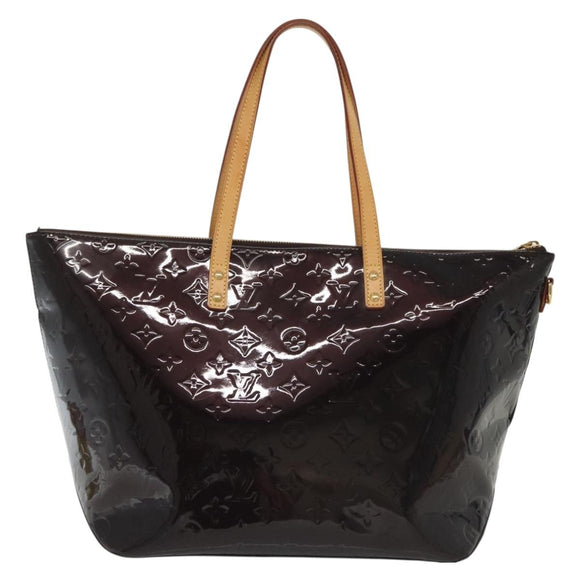 LOUIS VUITTON Monogram Vernis Bellevue GM Tote Bag Amarante M93589 Auth am9002