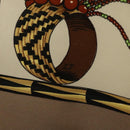 HERMES Carre 90 Scarf ""BRAZIL"" Silk Beige Auth am9005-12