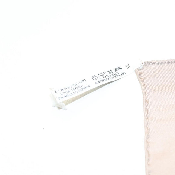 HERMES Carre 90 Scarf ""BRAZIL"" Silk Beige Auth am9005