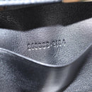 GUCCI GG Canvas Guccissima Key Case Leather Black Gold 268833 2184 Auth am9008V-21
