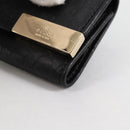 GUCCI GG Canvas Guccissima Key Case Leather Black Gold 268833 2184 Auth am9008V-9
