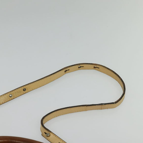 Chloe Etel Hand Bag Leather 2way Beige Gold Auth am9018